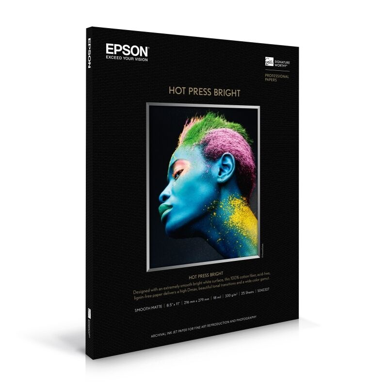 Epson S042328 Fine Art Signature Worthy Hot Press Bright A4 25 Sheets
