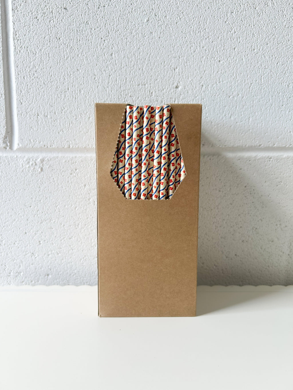 Creative Cafe Co 4ply Regular 6mm Printed Paper Straws - Carton 2400
