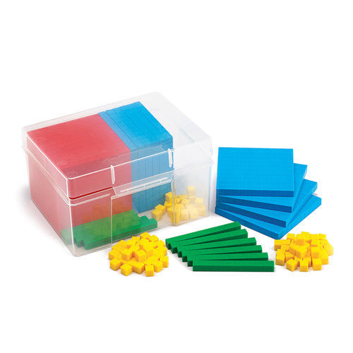 EDX Education Base Ten Four Colour Plastic Container