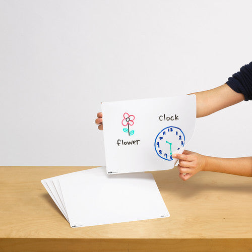EDX Education Double Sided Dry Erase Blank Boards Set of 30