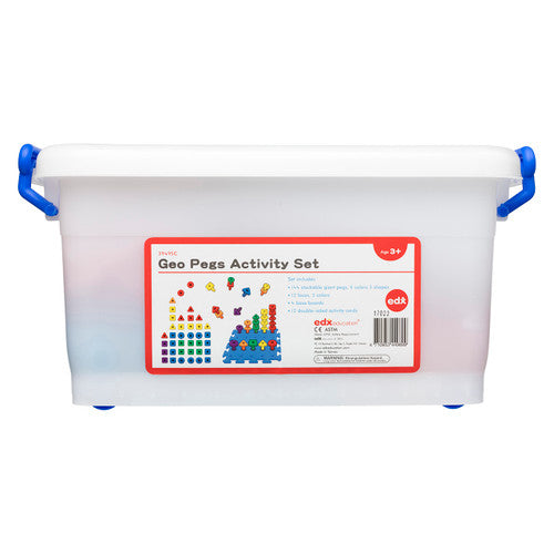 EDX Education Geo Pegs and Peg Board Activity Set