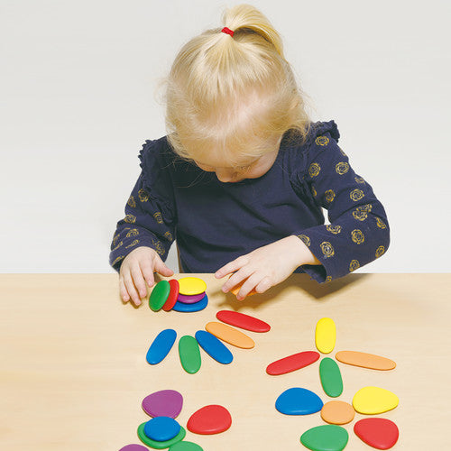 EDX Education Junior Rainbow Pebbles Jar of 36