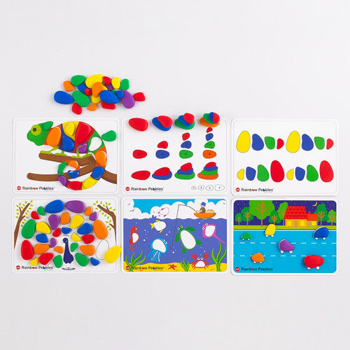 EDX Education Rainbow Pebbles Activity Set