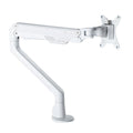 Rapidline Elevate Gas Operated Single Monitor Arm White