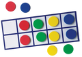 Jumbo Magnetic Ten Frames Set 4 Frames and 44 Counters Ages 5 Plus