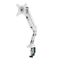 Rapidline Executive Gas Spring Single Monitor Arm White