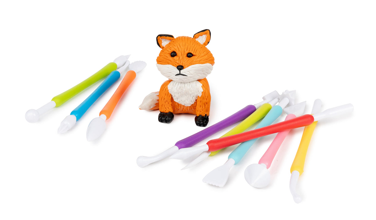 Clay Tool Set 9 Plastic Sculpting Tools Smoothing Shaping Texture