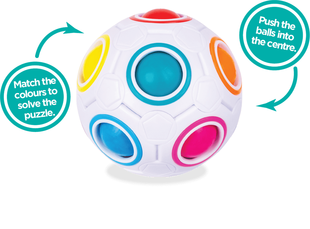 Colour Pop Puzzle Ball Fidget Toy Sort the Rainbow Balls
