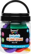 Sensory Sprouts Textured Calming Stones Set of 18 Bright