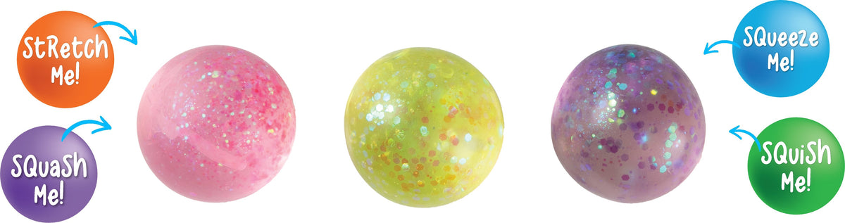 Sensory Sprouts Galaxy Glitter Ball Purple