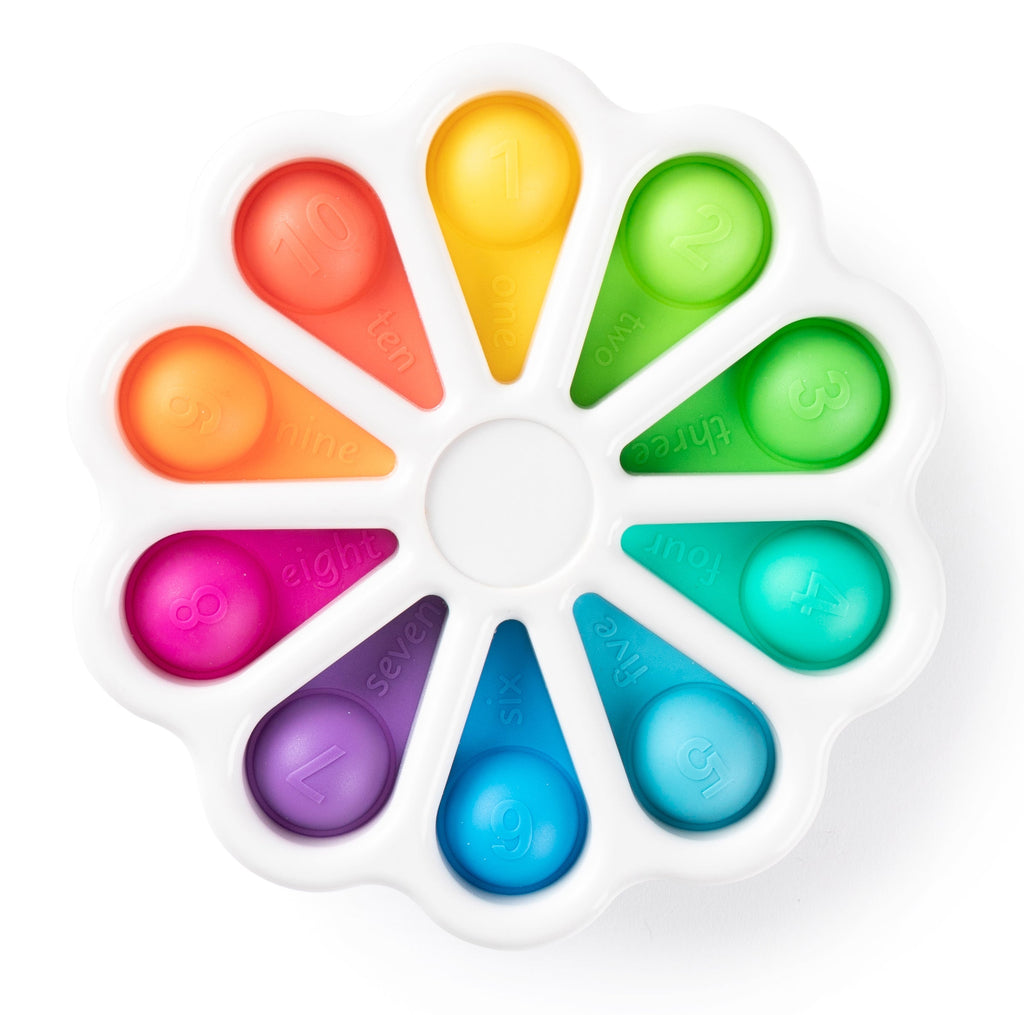 Sensory Sprouts Pop-It Wheel Bilingual Numbers