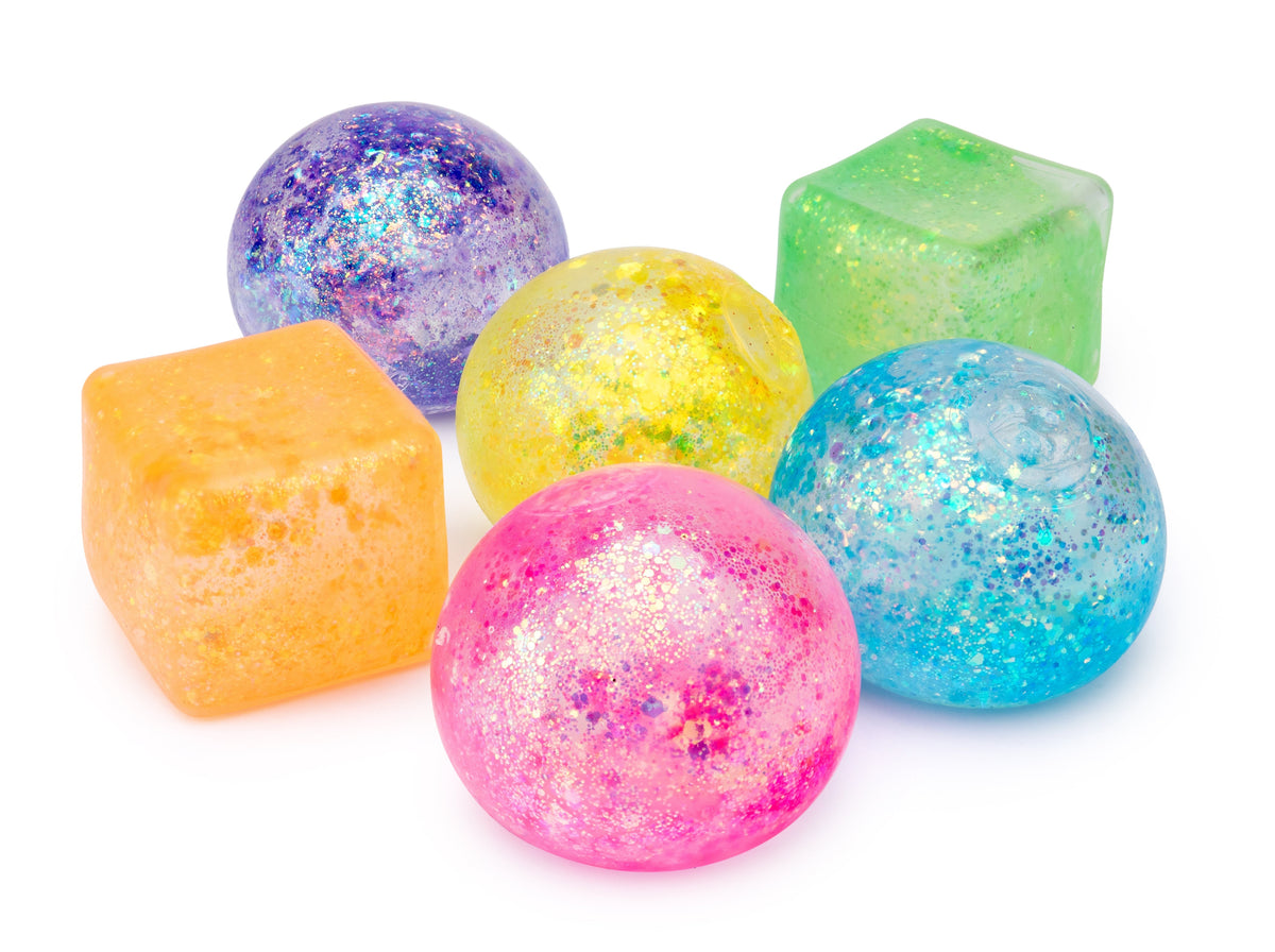 Sensory Sprouts Stretch and Sparkle Shapes Jar of 12
