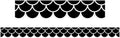Learning Can Be Fun Black Scallops Classroom Border Pack of 12