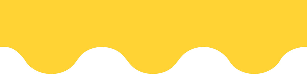 Learning Can Be Fun Growing Minds Butter Yellow Rolled Scalloped Border 15.24m