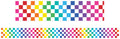 Learning Can Be Fun Rainbow Checkered Classroom Border Pack of 12