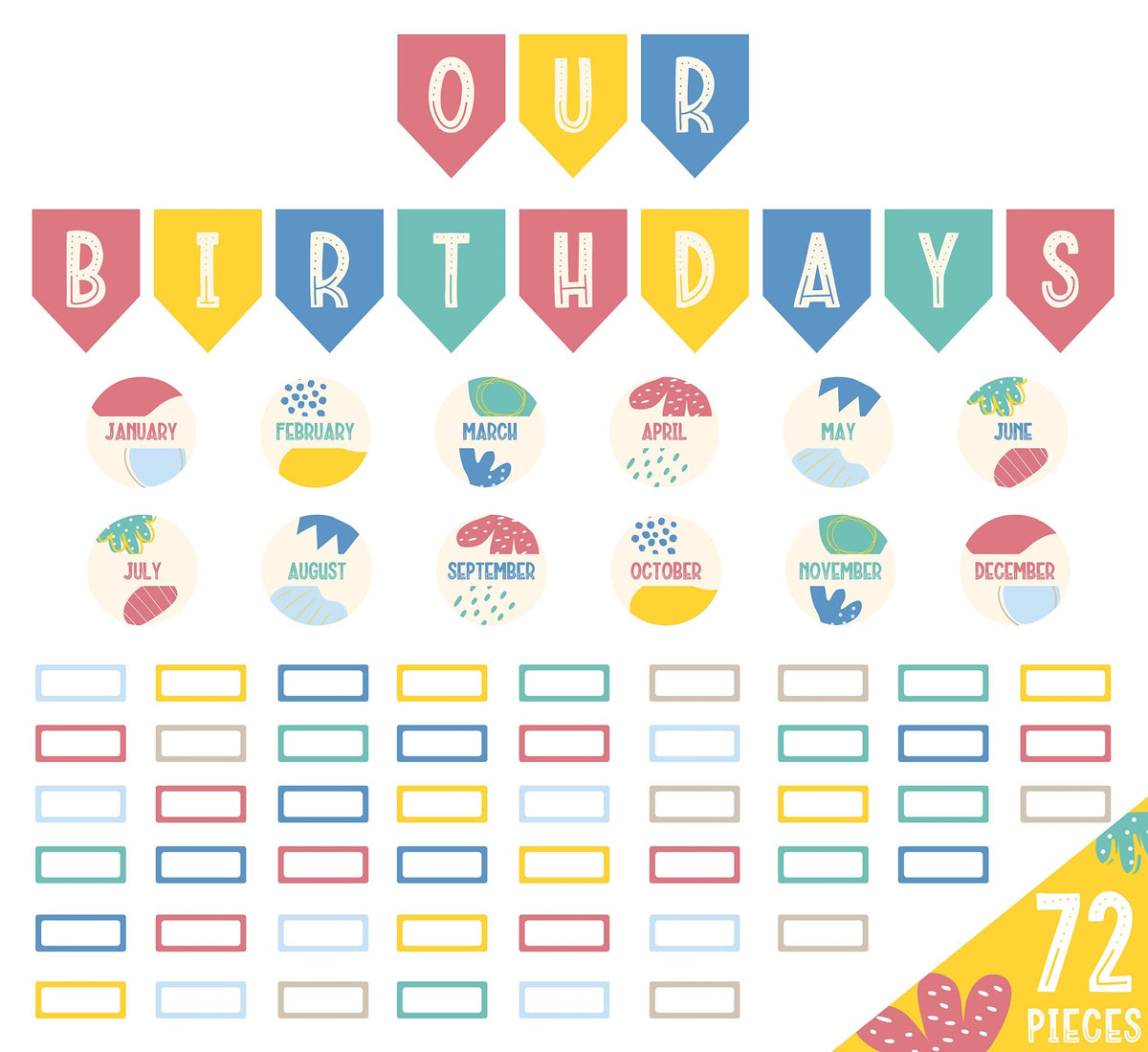Learning Can Be Fun Growing Minds Birthday Bulletin Board Set