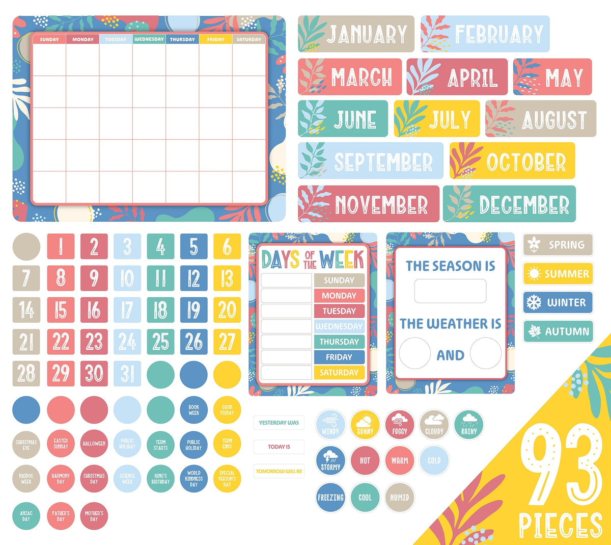Learning Can Be Fun Growing Minds Calendar Bulletin Board Set