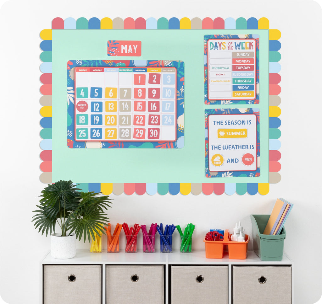 Learning Can Be Fun Growing Minds Calendar Bulletin Board Set