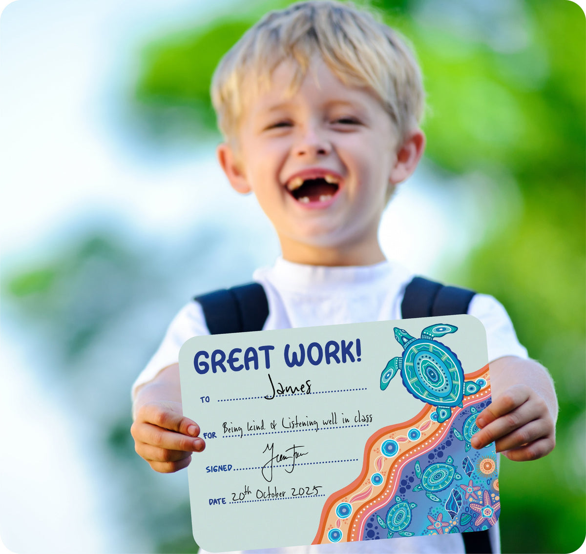 Learning Can Be Fun Ocean Country Great Work Certificates Pack of 30
