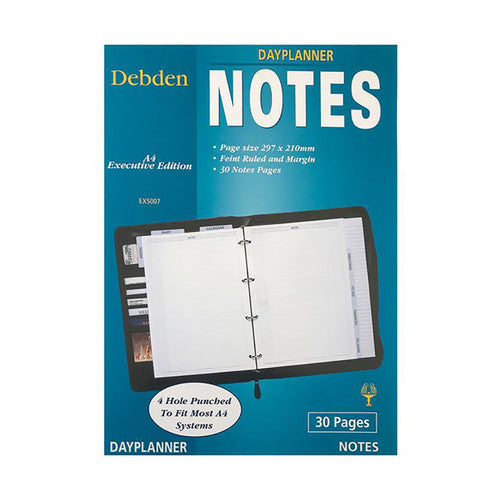 Collins Debden EX5007 Dayplanner Executive Size Notes 4 Ring Refill