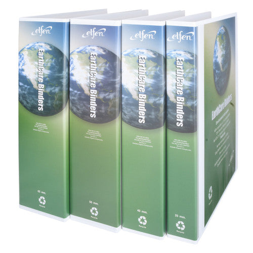 EarthCare Insert Binder A4 3D Ring 40mm White Box 16