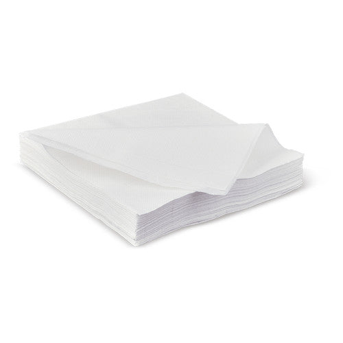 Earth Eco Lunch Napkins 2 Ply White 300 x 300mm Compostable Pack of 40 Carton of 24
