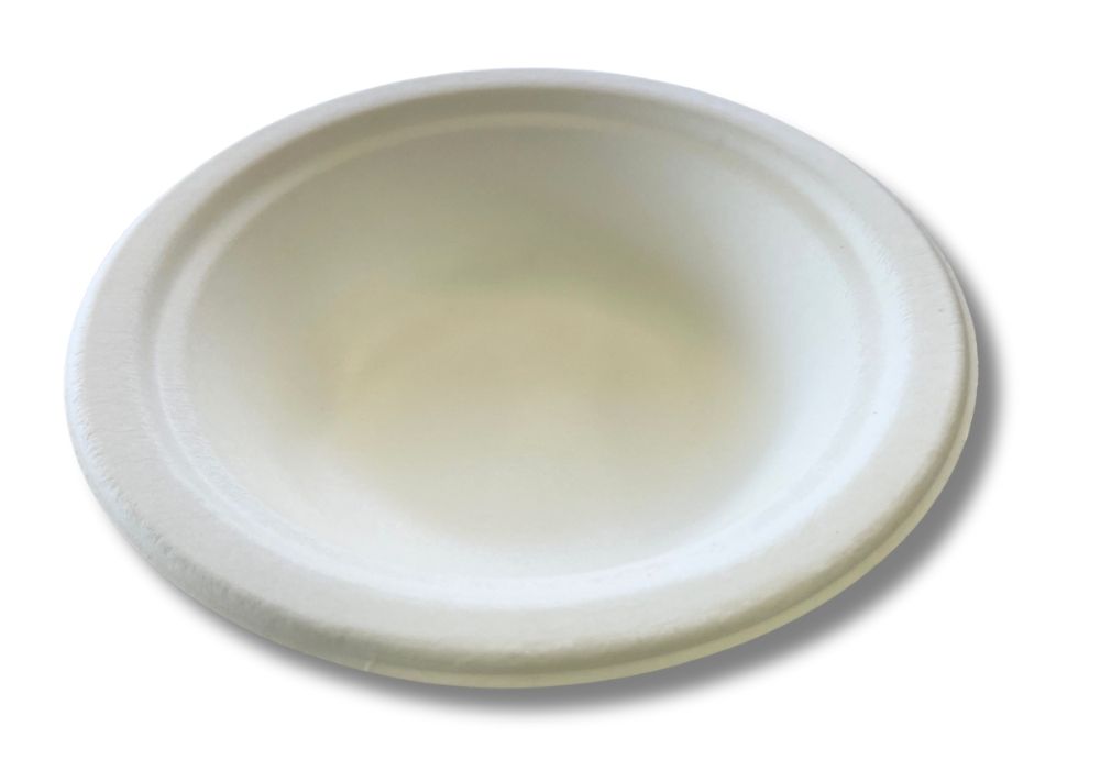 Earth Eco Sugarcane Heavy Duty Paper Bowls 7 Inch 180mm Round Pack of 25 Carton of 500