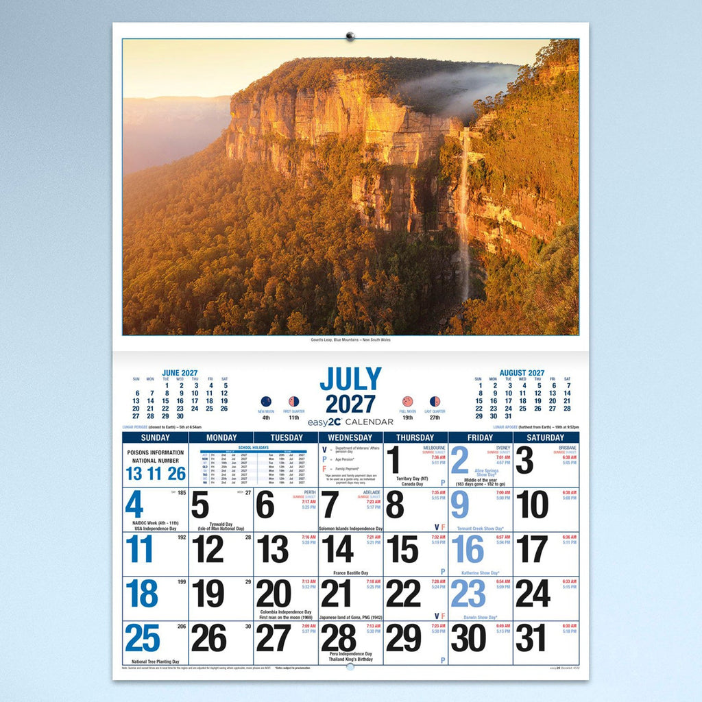 Easy2C Calendar 2027 Stitched A4