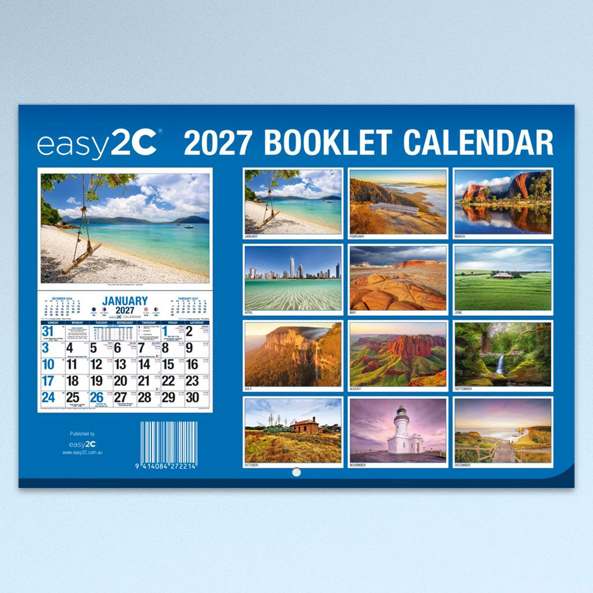 Easy2C Calendar 2027 Stitched A4