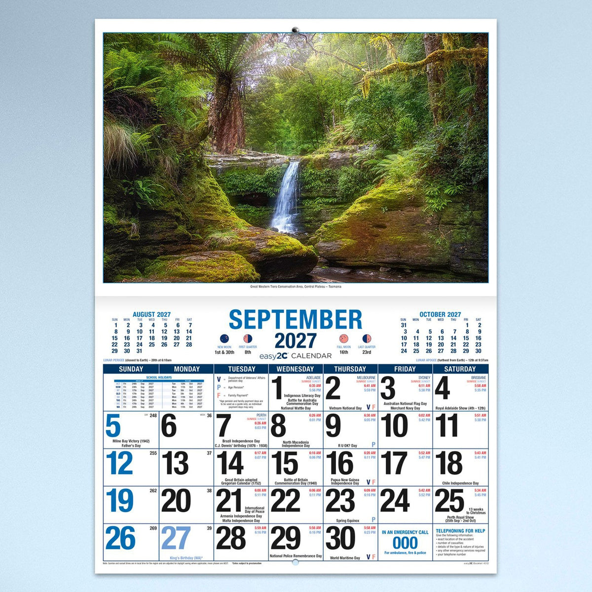 Easy2C Calendar 2027 Stitched A4