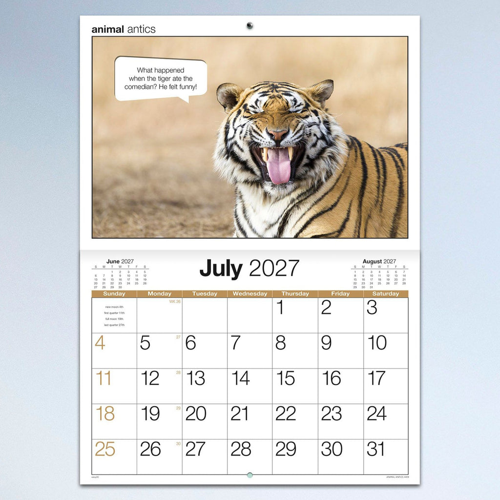 Easy2C Calendar 2027 Stitched Animal Antics A4