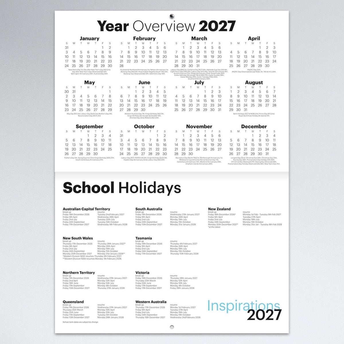 Easy2C Calendar 2027 Stitched Inspirations A4