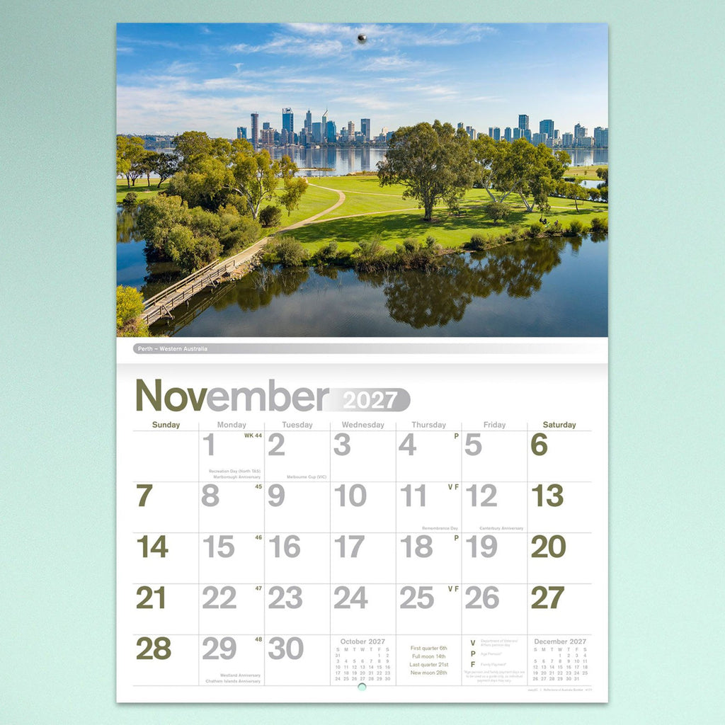 Easy2C A4 Stitched Calendar 2027 Reflections Of Australia