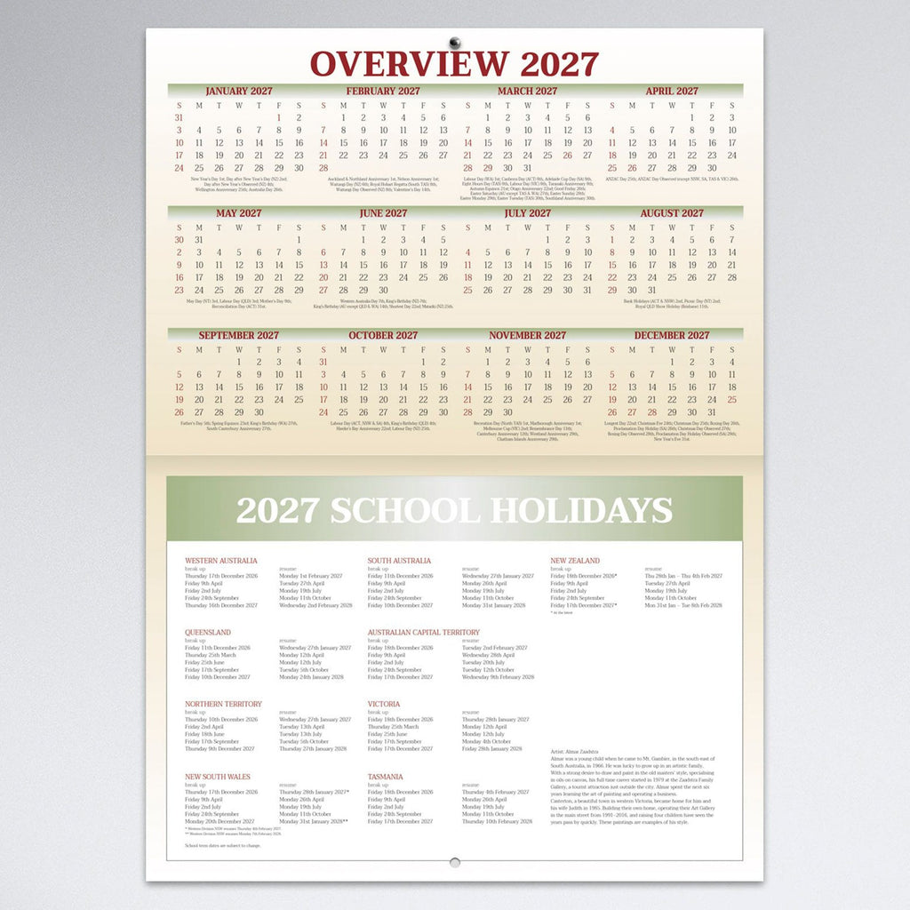 Easy2C Calendar 2027 Stitched The Pioneers A4