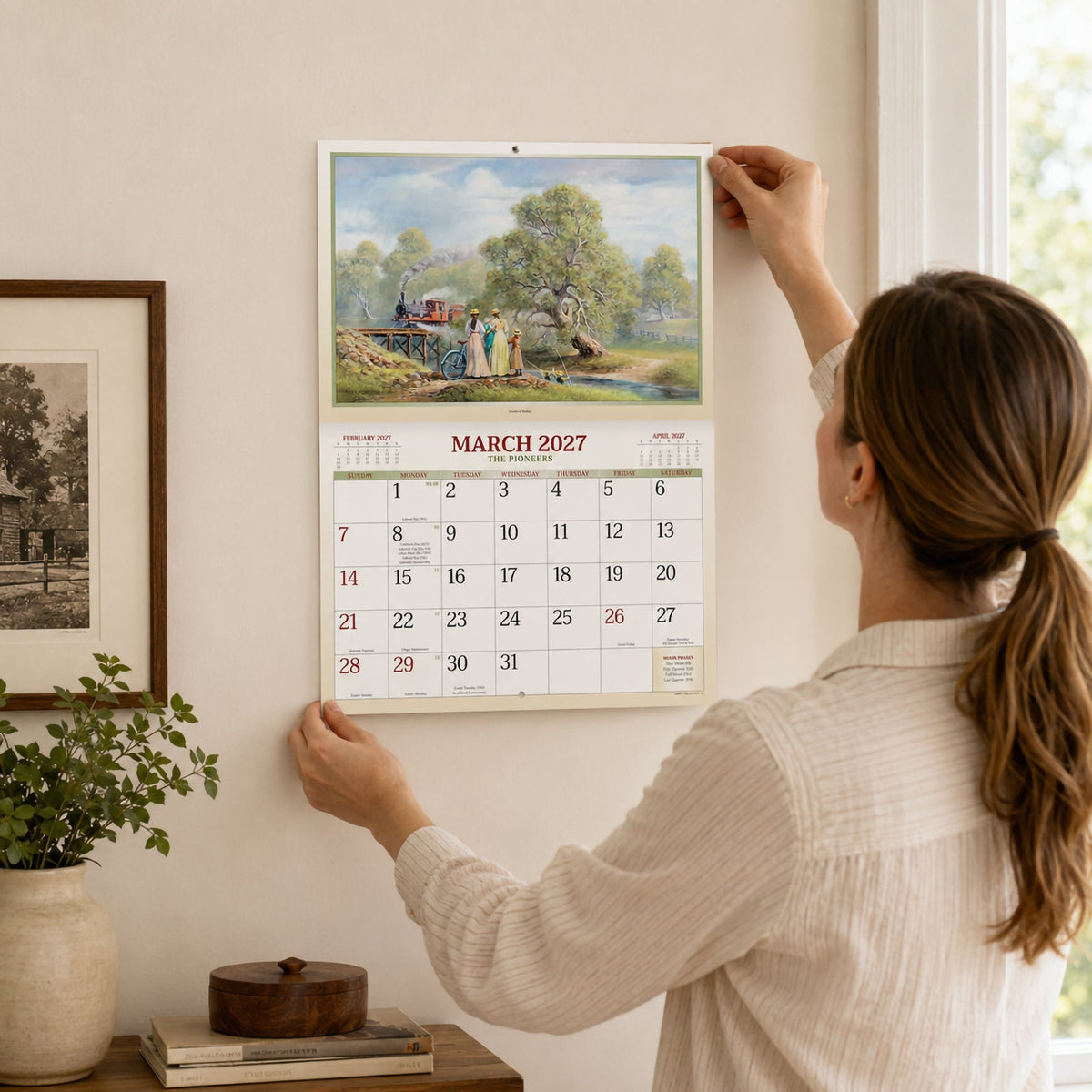 Easy2C Calendar 2027 Stitched The Pioneers A4