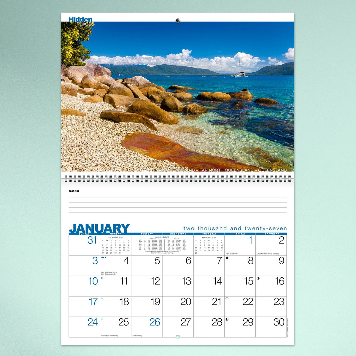 Easy2C Calendar 2027 Wiro Hidden Places 337 x 240mm