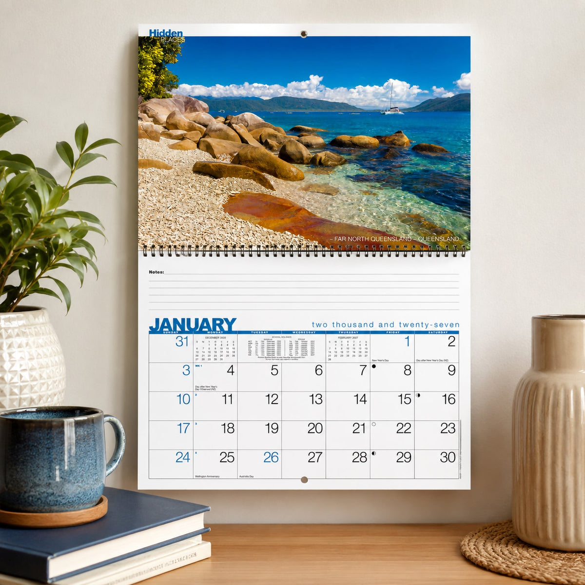 Easy2C Calendar 2027 Wiro Hidden Places 337 x 240mm