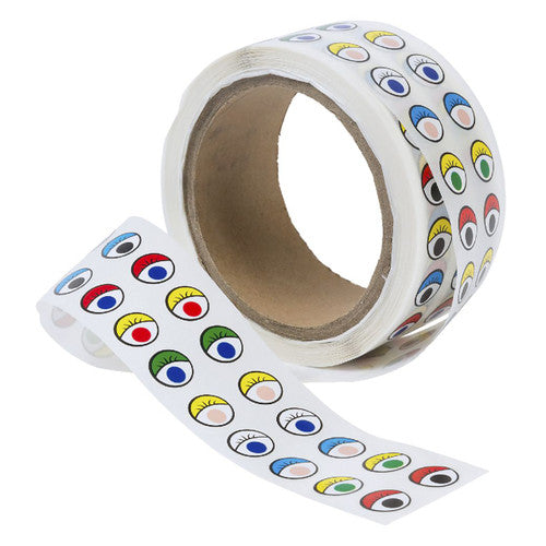 Educational Colours Adhesive Coloured Eyes Roll of 2000