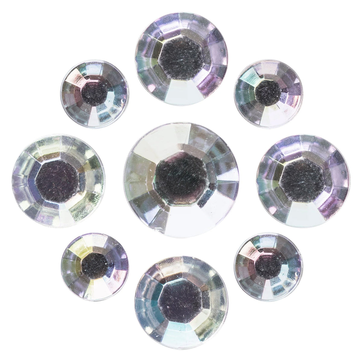 Educational Colours Adhesive Gems Clear Pack 60