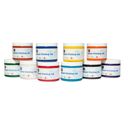 Educational Colours Block Printing Ink 250ml Red