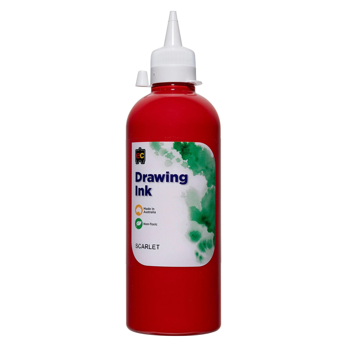 Educational Colours Drawing Ink 500ml Scarlet
