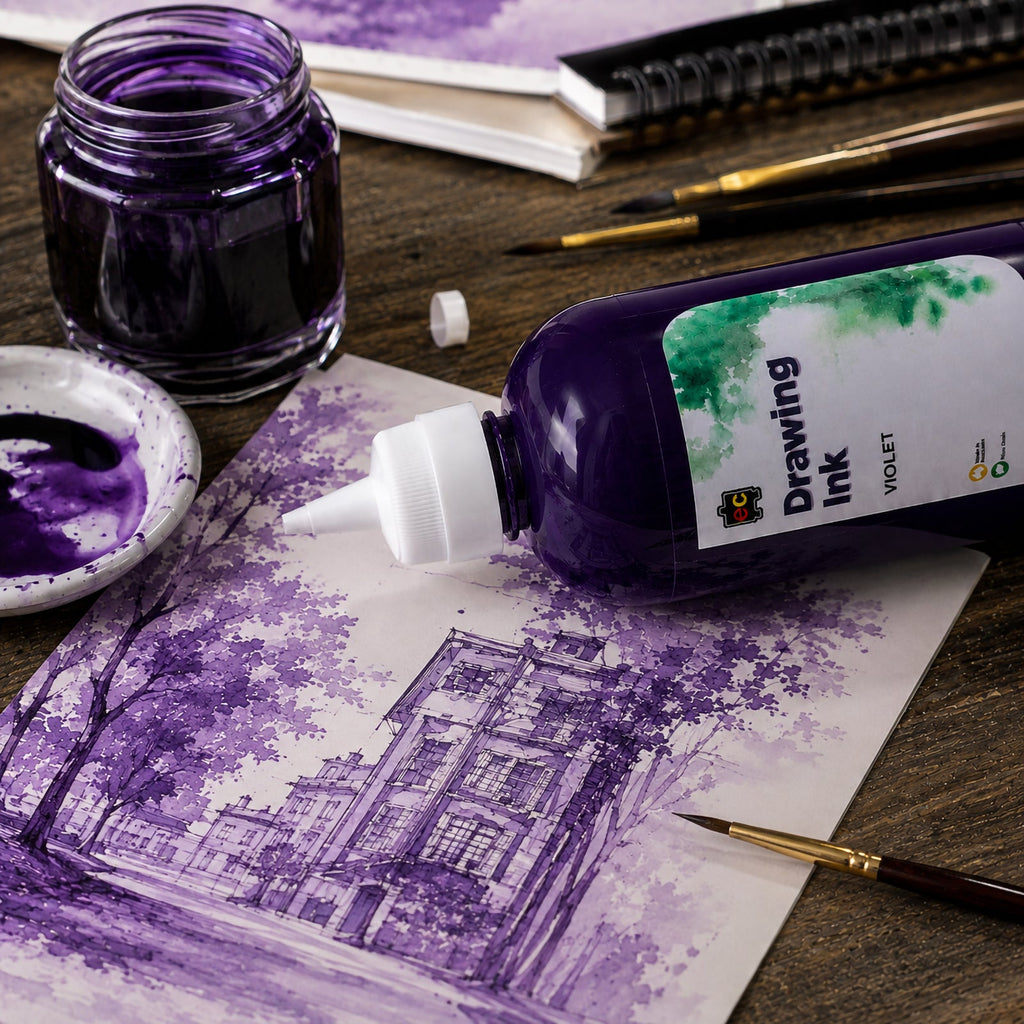 Educational Colours Drawing Ink 500ml Violet