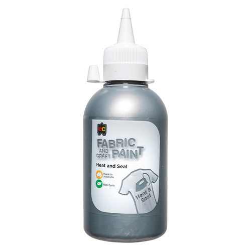 Educational Colours Fabric and Craft Paint 250ml Silver
