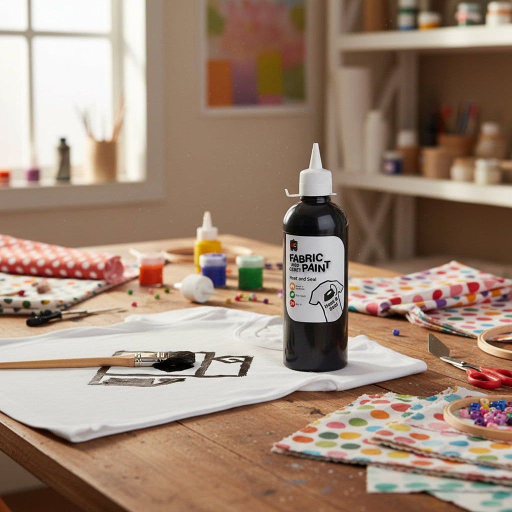 Fabric and Craft Paint 500ml Black