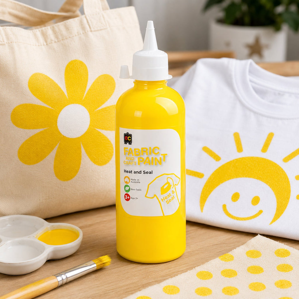 Fabric and Craft Paint 500ml Yellow