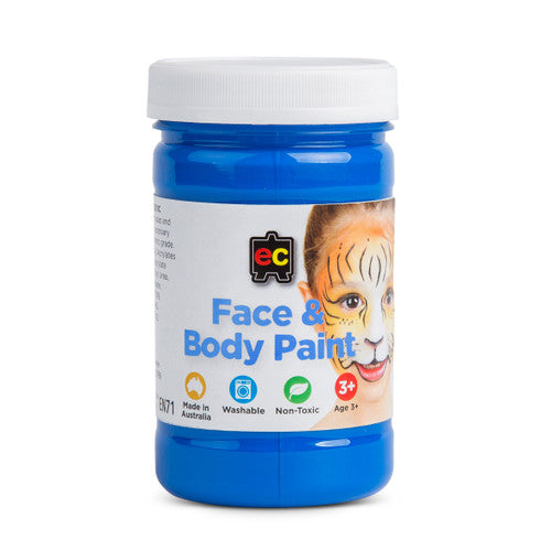 Educational Colours Face and Body Paint 175ml Blue