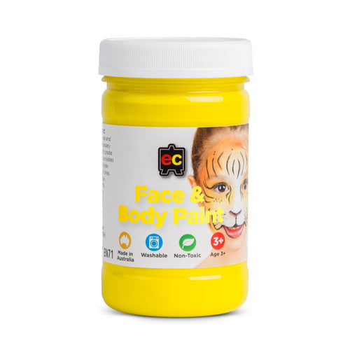 Educational Colours Face and Body Paint 175ml Yellow