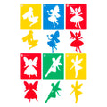 Educational Colours Fairy Stencils Set of 6
