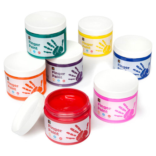 Educational Colours Finger Paint 250ml Tub Orange
