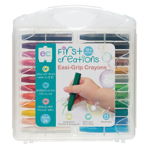 Educational Colours First Creations Easi-Grip Crayons Set of 24